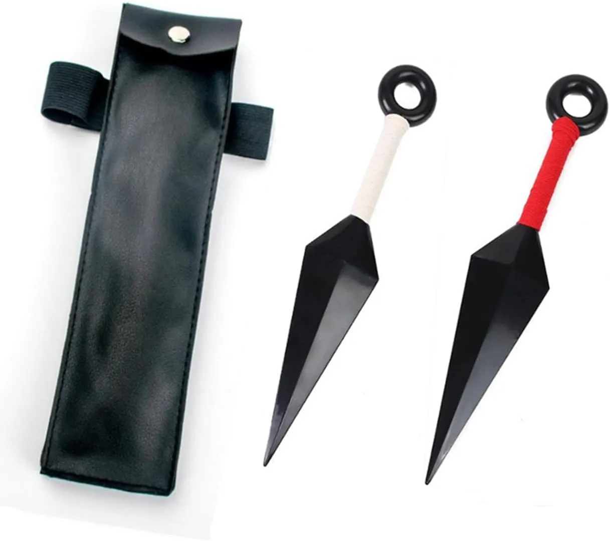 10 inch Ninja Big Kunai Weapon and PU Bag Set Cosplay Ninja fans Props