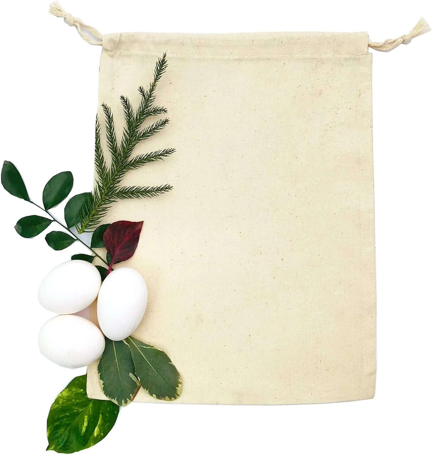 100% Cotton Muslin Bags with Drawstring Closure Sachet Bags - (3x5 in 100 pcs) Reusable Ecofriendly Spice Bags for Cooking, small Cloth bag, and Shoes Dust Bags