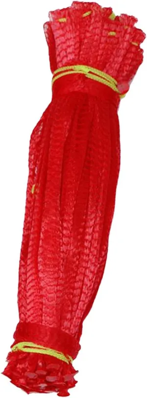 100x Thicken Melon Nets Melon Mesh Bags Honeydew Hammocks Grow Single Drawstring Hanging Watermelon Net Bags for Cucumbers Vegetable