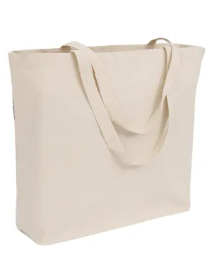 12 ct - 20 in Large Organic Canvas Shopping Tote Bags - By Dozen