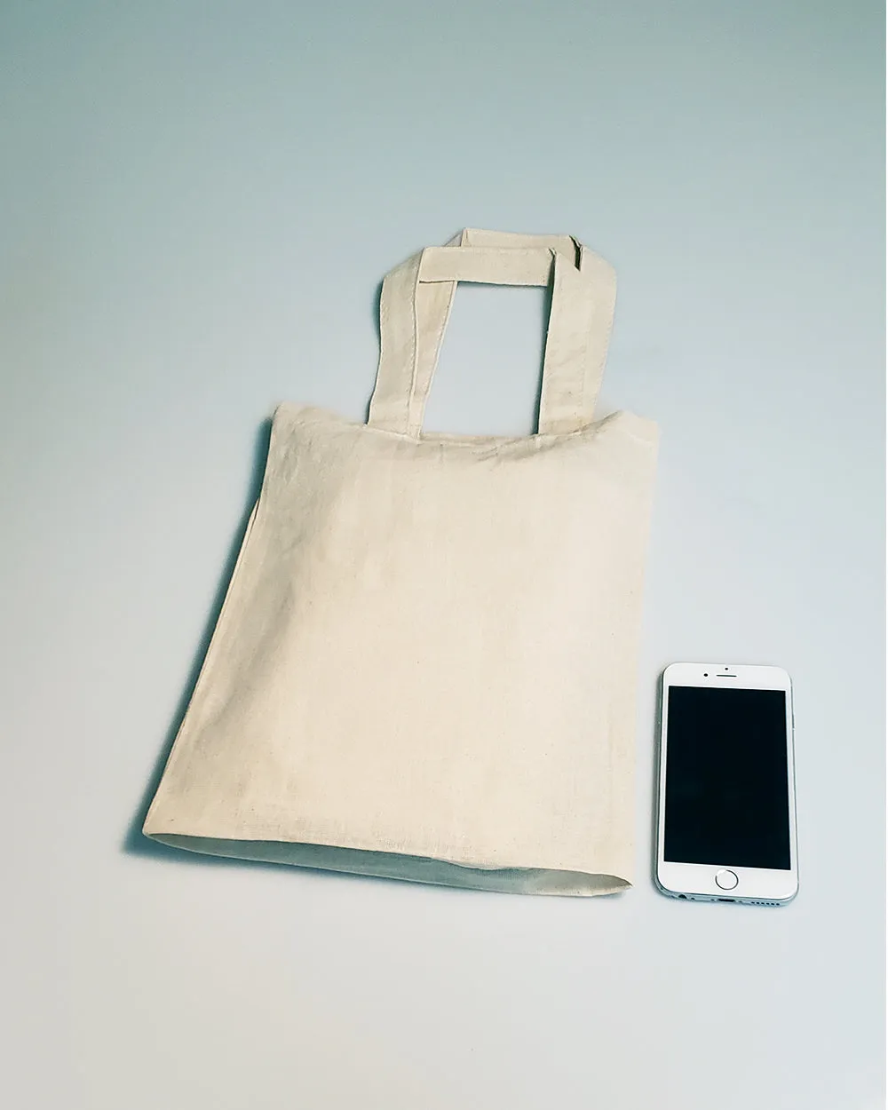 12 ct Small Cotton 9 in Tote Bag / Favor Gift Bags - By Dozen