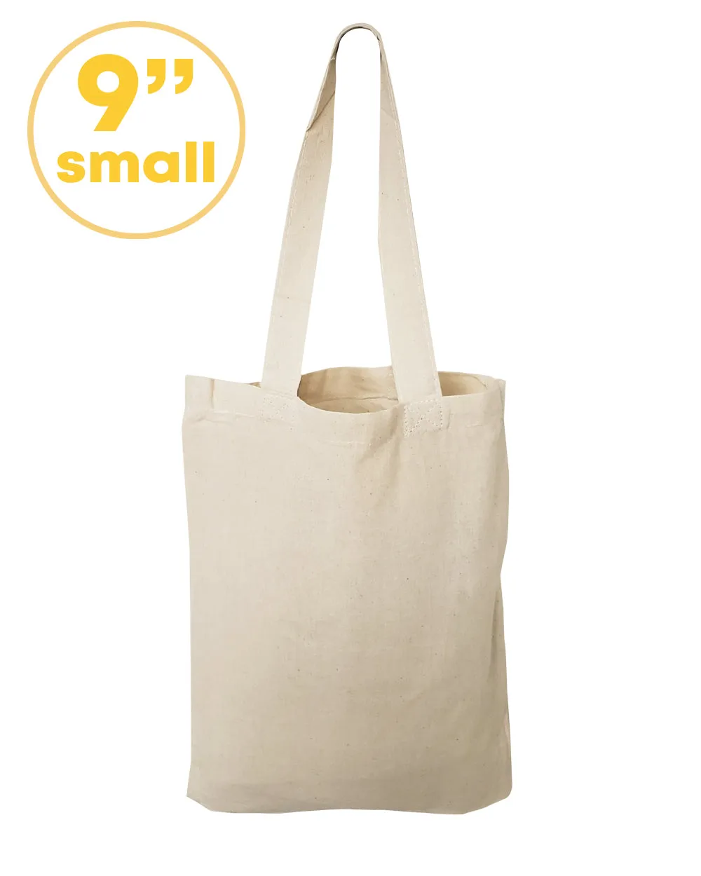 12 ct Small Cotton 9 in Tote Bag / Favor Gift Bags - By Dozen