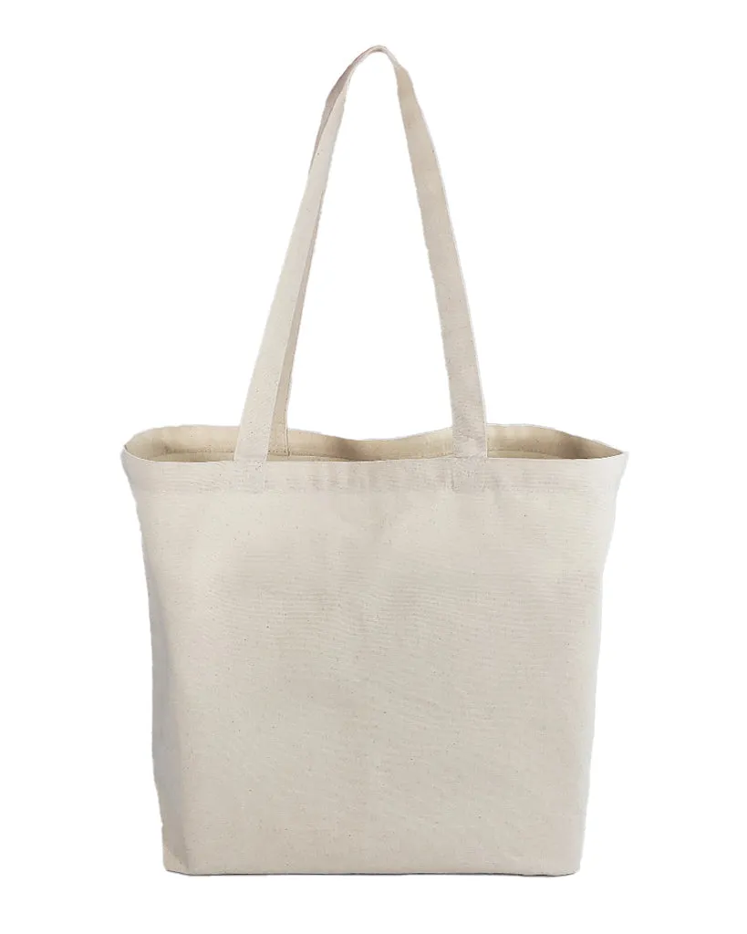 120 ct 18 in Large Size Value Canvas Tote Bag with Long Handles - By Case