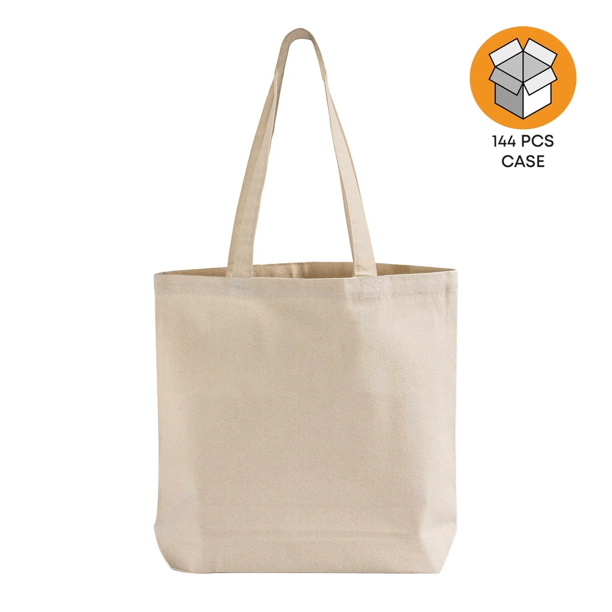 144 ct Canvas Value Gusset Tote - By Case