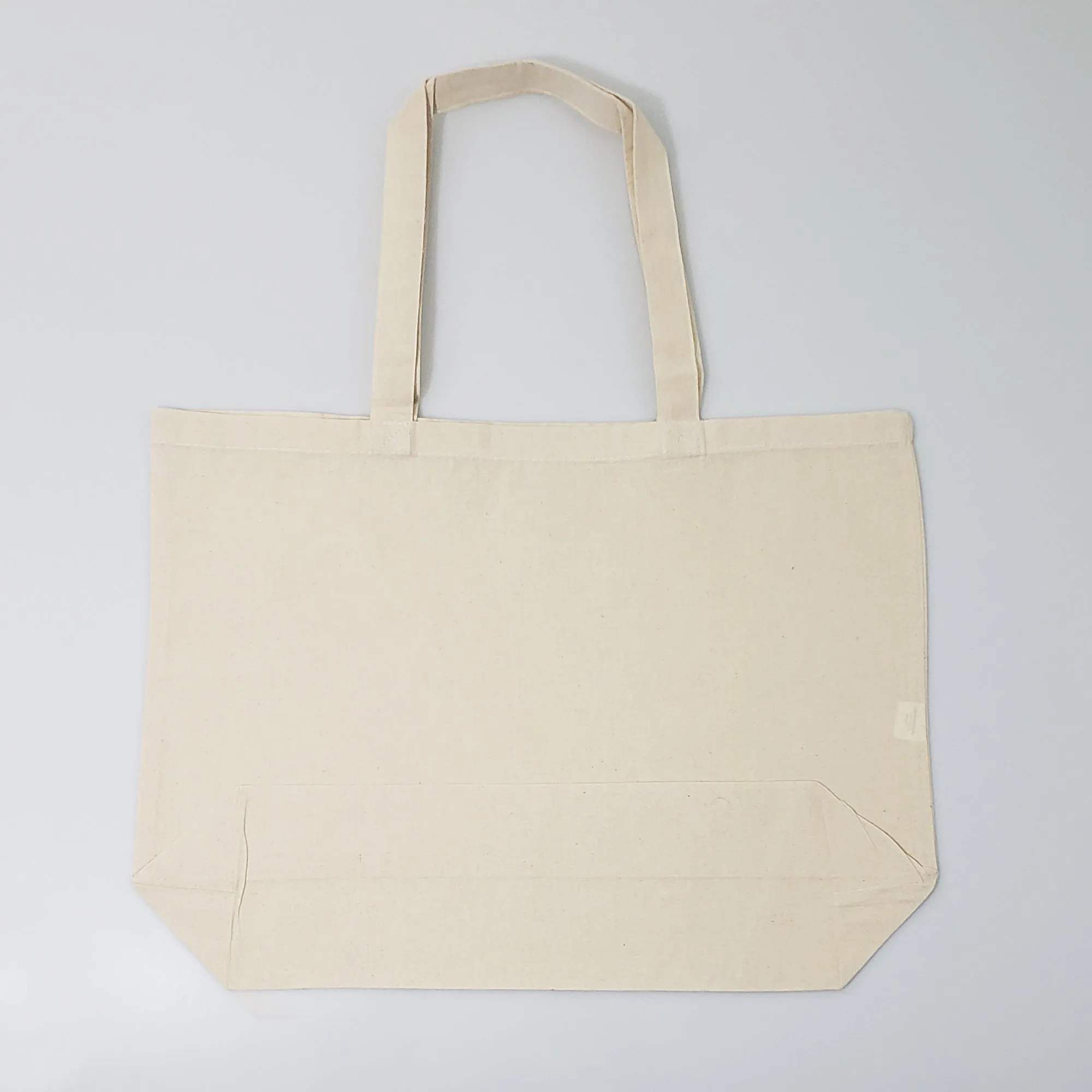144 ct Large Cotton Basic Grocery Tote Bags - By Case