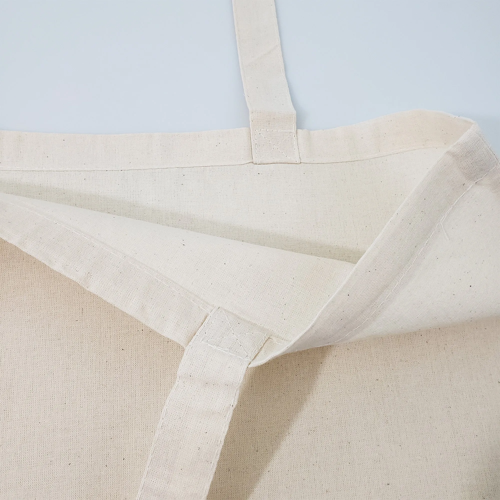 144 ct Large Cotton Basic Grocery Tote Bags - By Case