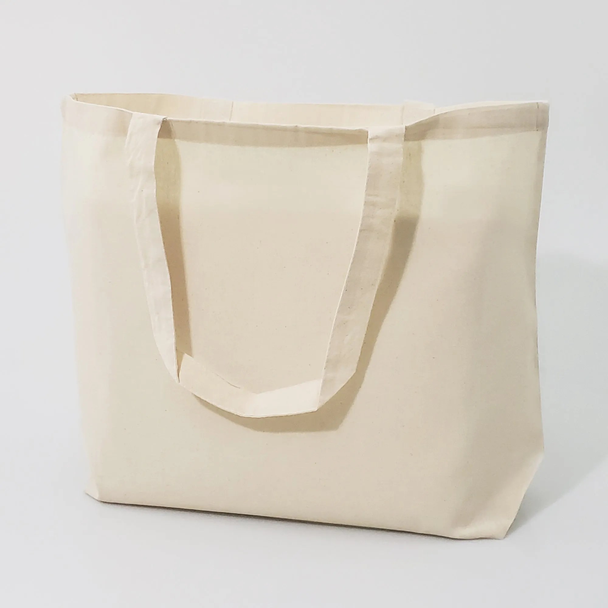144 ct Large Cotton Basic Grocery Tote Bags - By Case