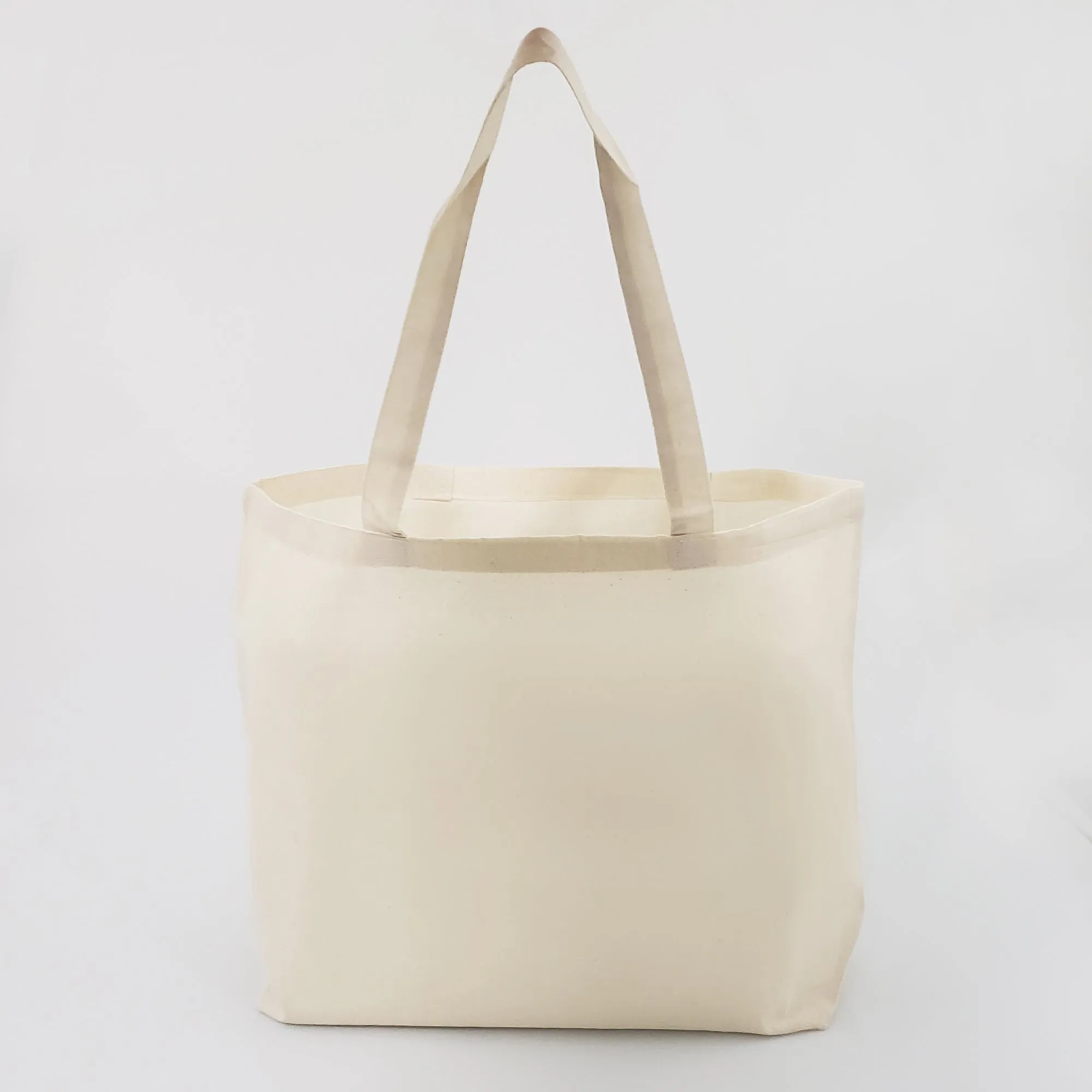 144 ct Large Cotton Basic Grocery Tote Bags - By Case