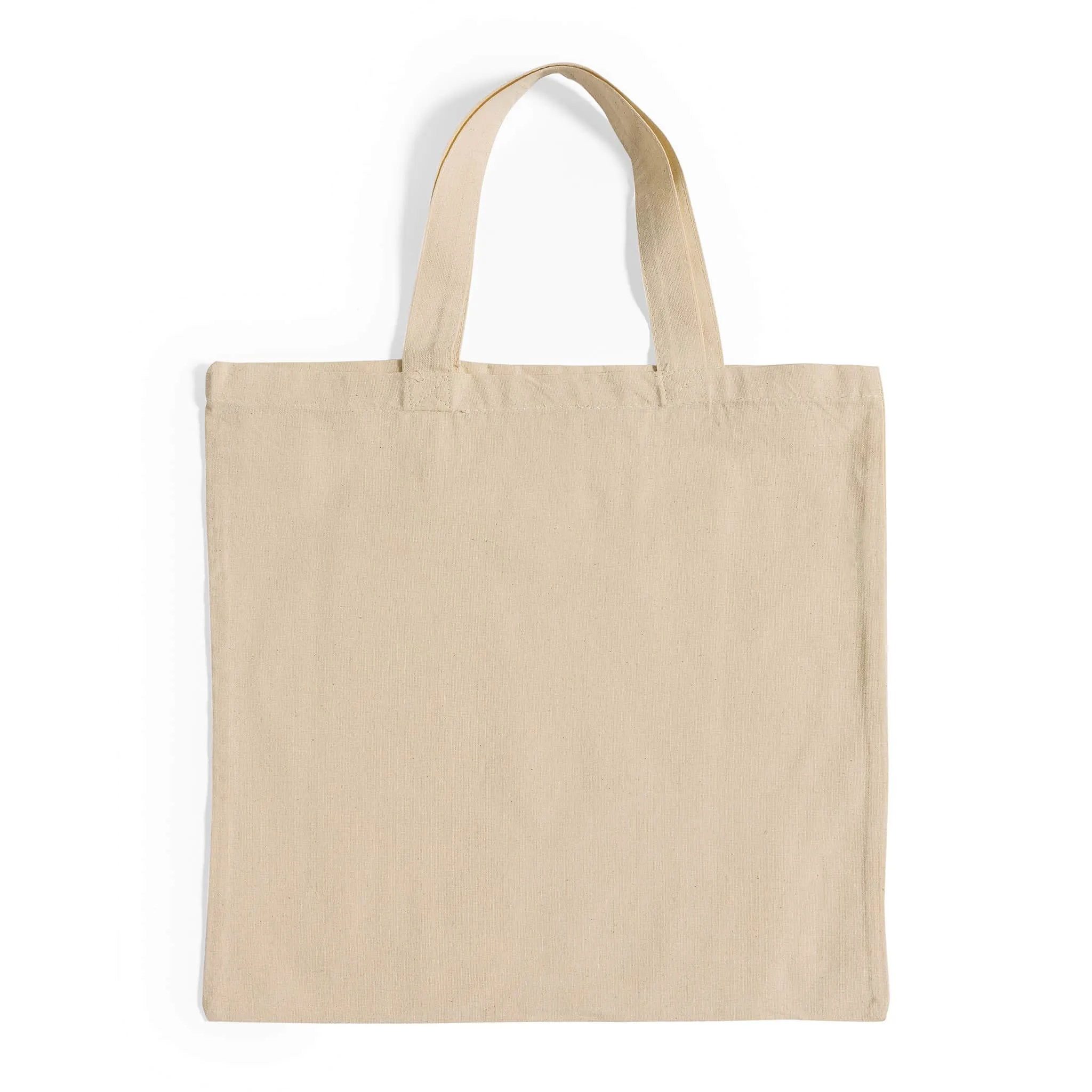15 in Short Handle 100% Cotton Tote Bags / Document Holder Totes