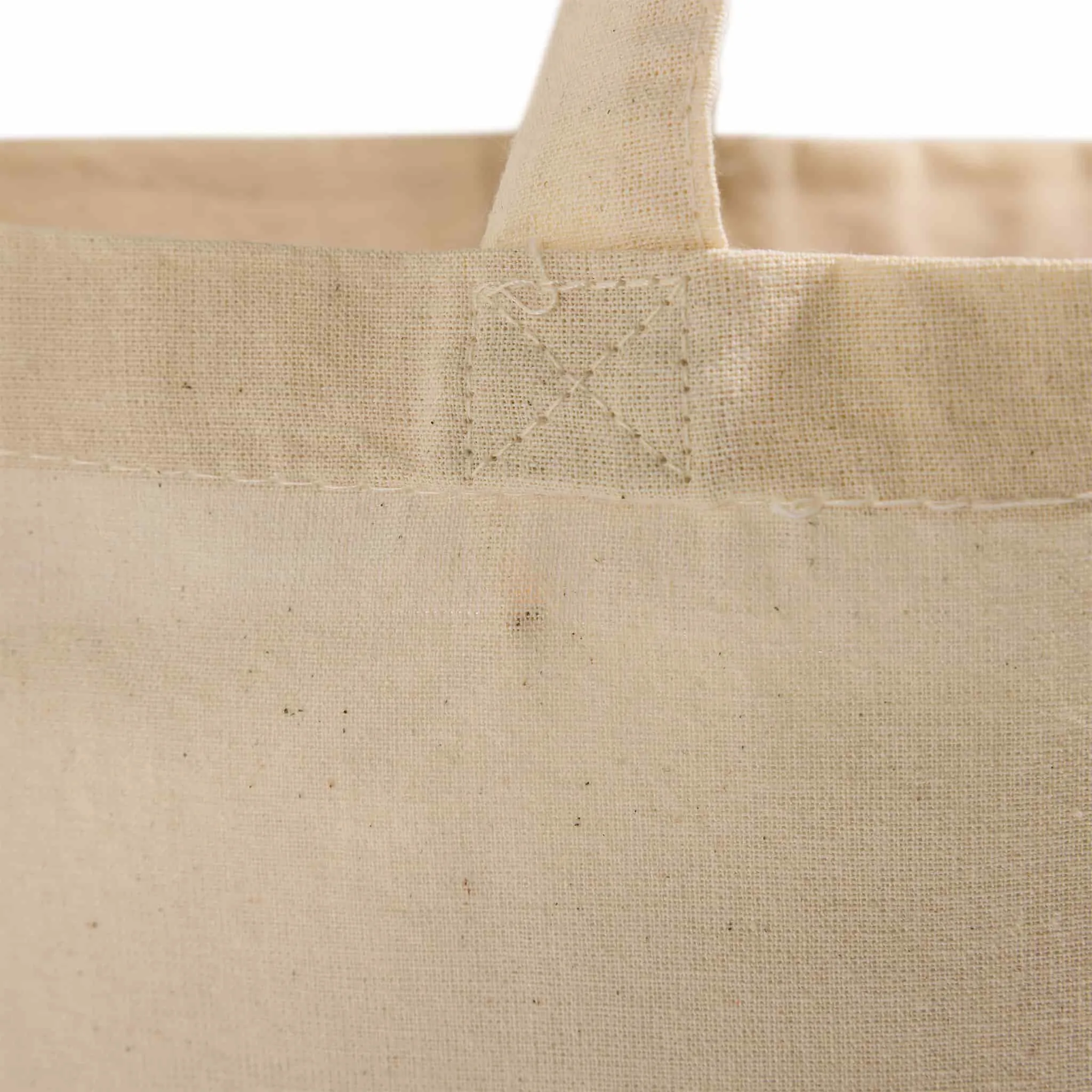 15 in Short Handle 100% Cotton Tote Bags / Document Holder Totes