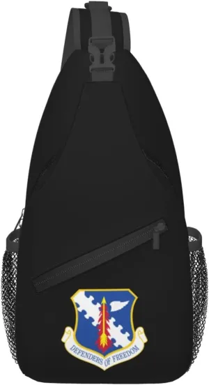 182d Airlift Wing Insignia Afd-080128-056 Crossbody Bags For Women Men Chest Backpack Gym Shoulder Bag Travel Outdoor Sports Casual Crossbody Bags