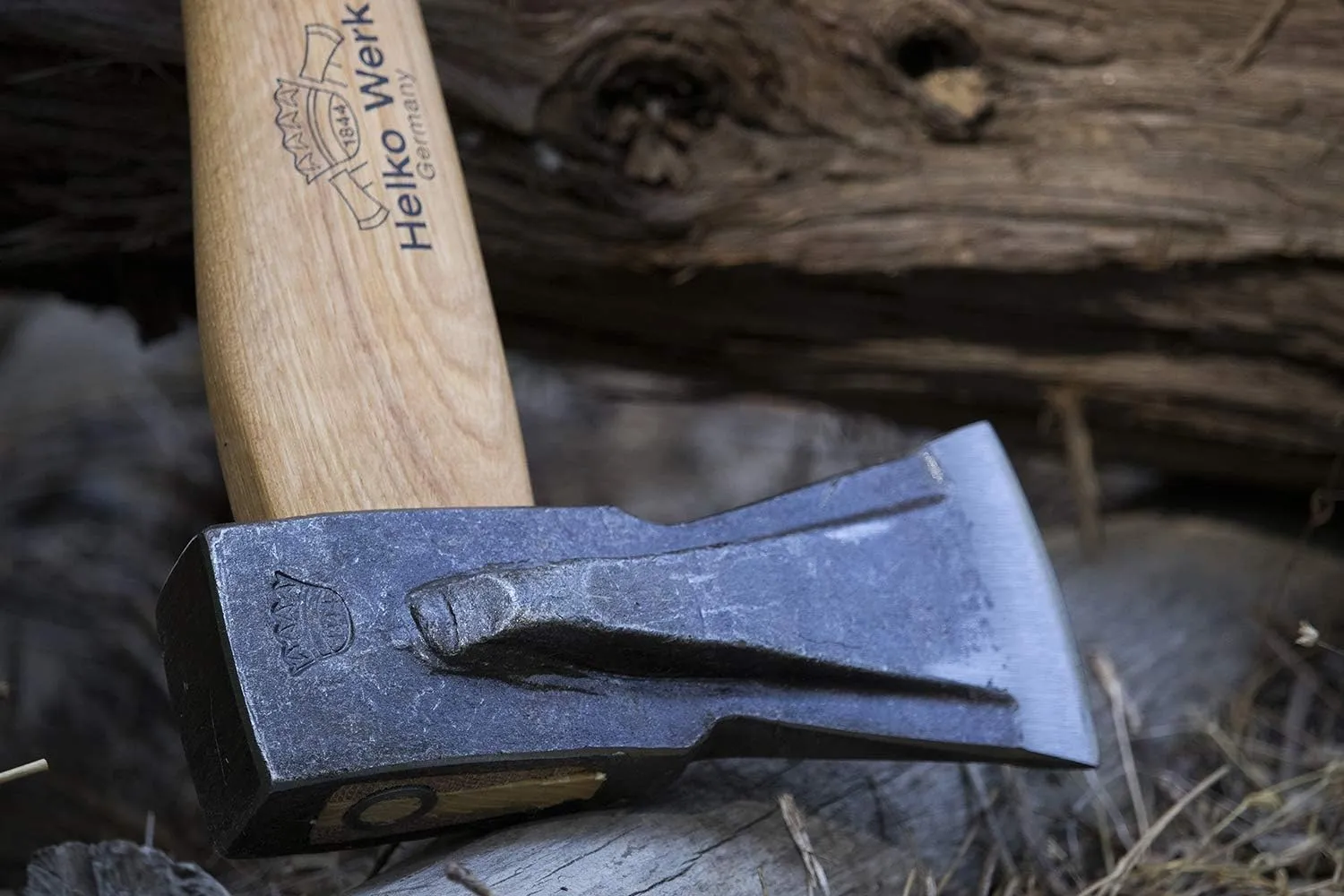 1844 Helko Werk Germany Traditional Mini Spalter - Made in Germany Compact Splitting Axe, Small Wood Splitting Hatchet - Head 2-1/2 lbs, Handle 20 in. (Mini Spalter) #13511