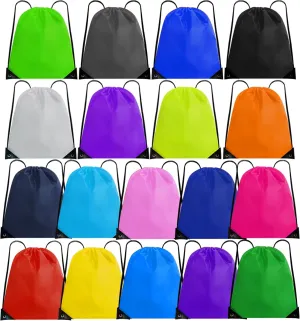 18Pcs Drawstring Backpack Drawstring Bags Draw String Bag Bulk Cinch Bag Multicolor Sports Gym Bag 18 Colors
