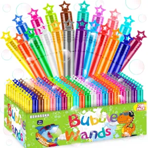 200 Pcs 20Colors Neon Mini Bubble Wands Set,Bubble Bulk Party Favors Assortment Toys for Kids Child,Themed Birthday, Halloween,Christmas,Goodie Bags,Carnival Prizes,Wedding,Outdoor