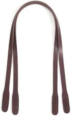 22.8" byhands Genuine Leather Narrow Style Brown Shoulder Bag Handles (40-5815-BR)