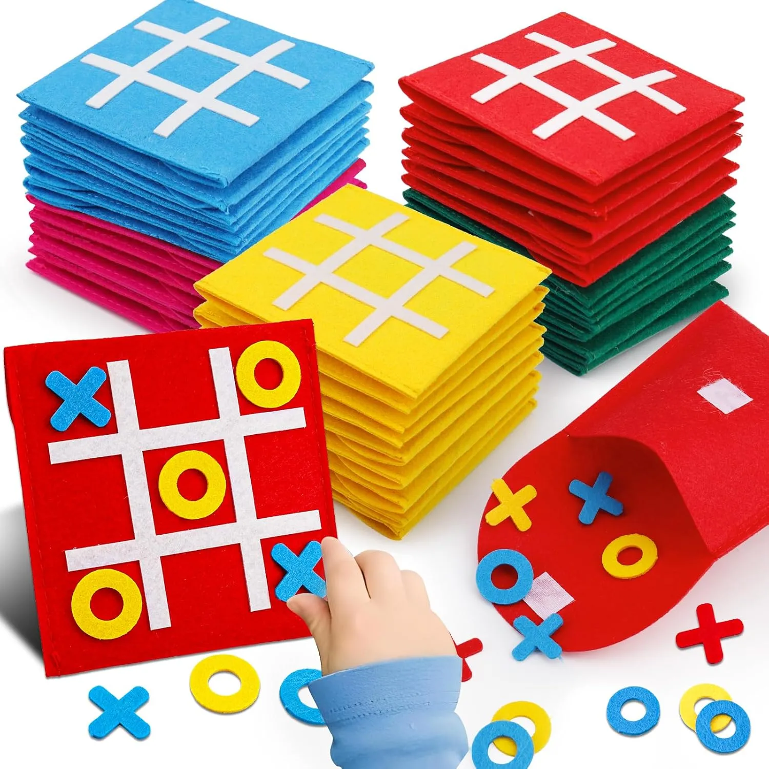 24PCS Tic Tac Toe Strategic Board Game for Kids, Birthday Party Favors Bulk for Kids 4-8 8-12 Goodie Treat Bags Stuffers Return Gifts Classroom Treasure Chest Box Toys Carnival Prizes Travel Games