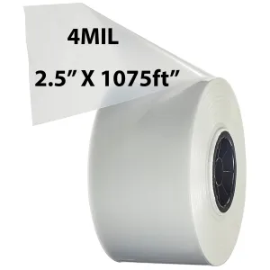 2.5 inch x 1075ft Poly Tubing Roll 4 Mil LDPE Low Density
