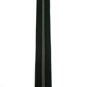 #3 Emmaline Zippers-by-the-Yard 10yds Black Gunmetal Teeth