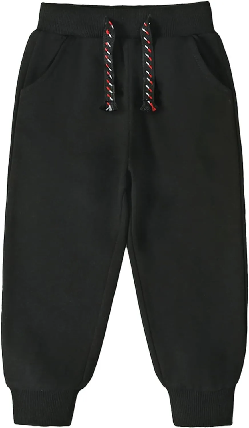 3 Pack Toddler Boys and Girls Cotton Pull on Sweatpant with Drawstring