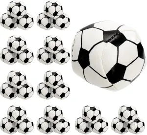 30 Pack Juggling Balls, 2" Plastic Juggling Bean Bags, Mini Juggle Balls, Soft Hand Catch Ball, Contact Juggling Ball for Beginners and Professionals, Soccer Design, Black & White