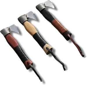 3pcs Set - Throwing Axes and Tomahawks Axes, 12" Size Each, Wood Handle, Best for Camping and Throwing, for Men