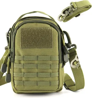 3pcs Tactical Waist Bags, Mini Waterproof Nylon Crossbody Portable Pocket Universal Utility Gadget Waist Pouches for Cigarette Cases Boxs,lighters Holder,Sports, Hiking, Camping, Traveling