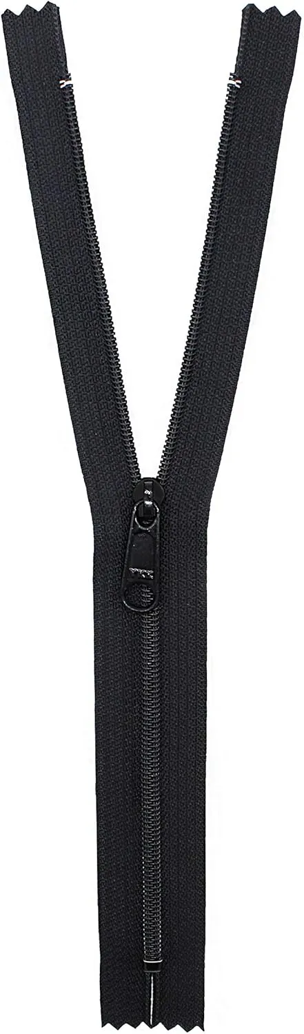 #4.5 Black YKK Coil Extra Long Pull Handbag Zippers - (5 Zippers Per Pack) (60" Inches)