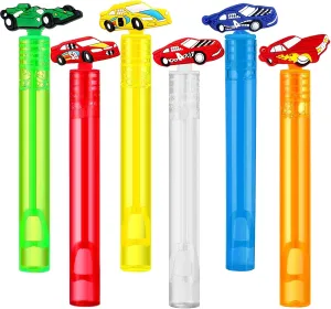 48Pcs Bubble Wands - Race Car Party Favors & Decorations for Monster Truck & Birthday Parties
