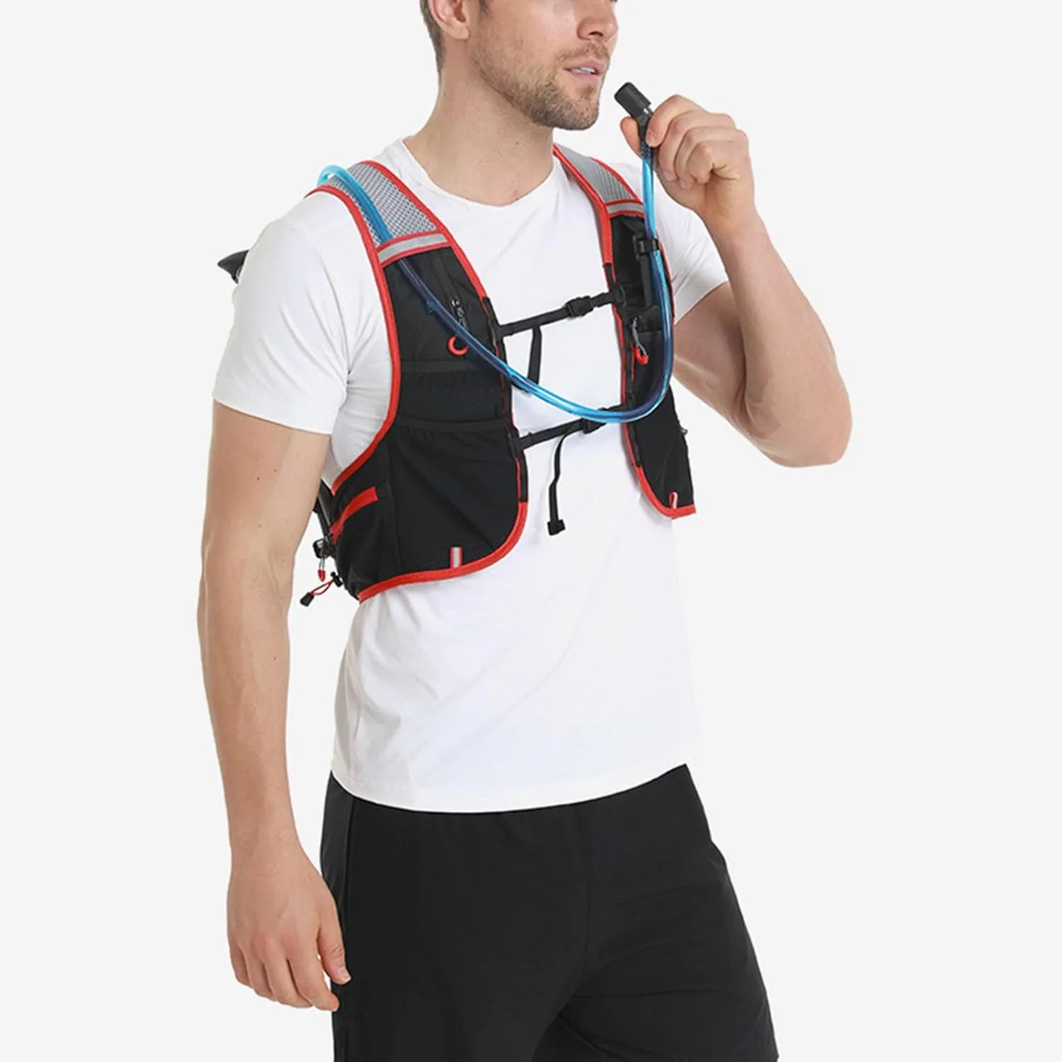 5L Lightweight Running Backpack Outdoor Sports Water Bag Backpack Without Water Bag or Water Bottle