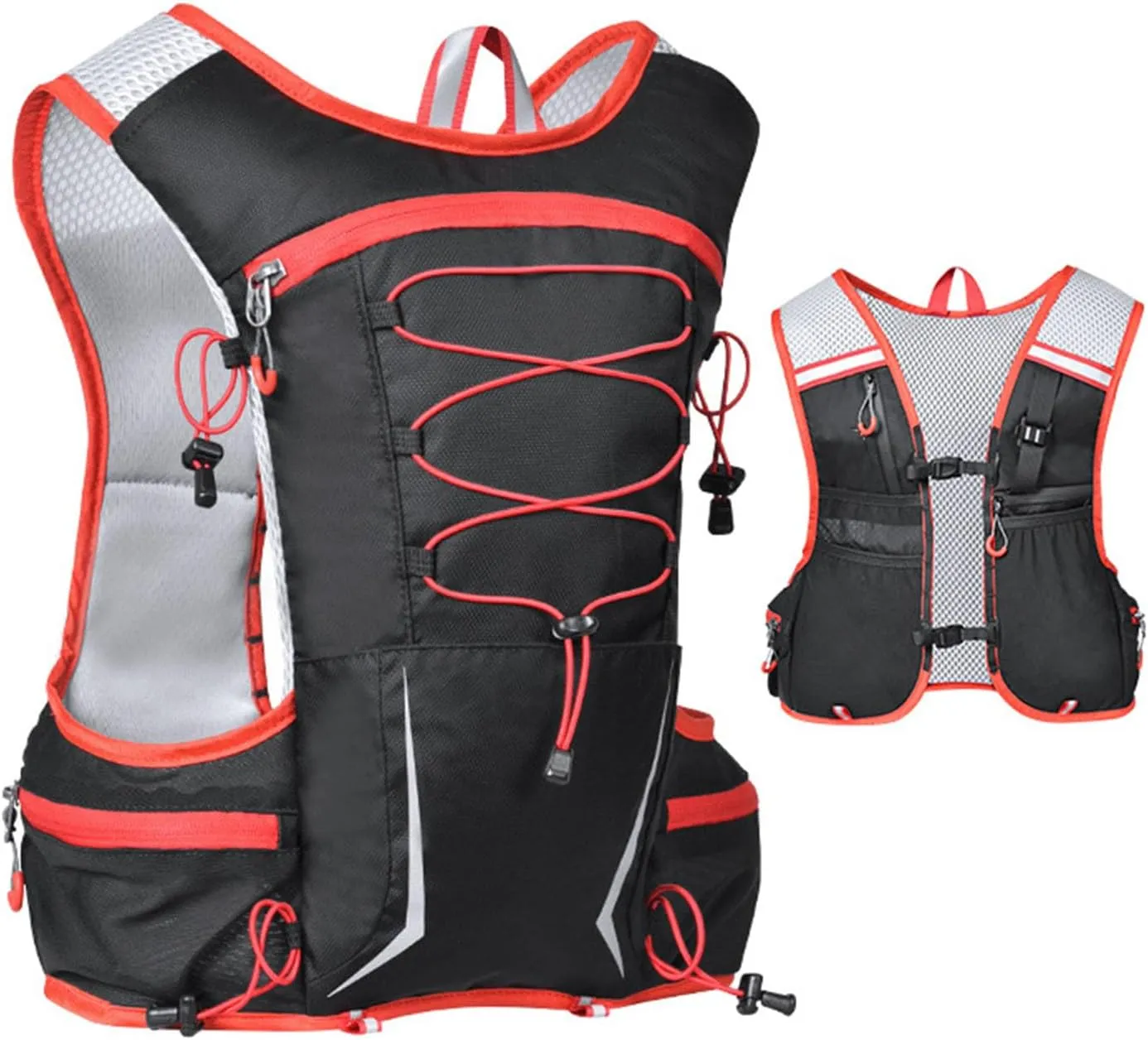 5L Lightweight Running Backpack Outdoor Sports Water Bag Backpack Without Water Bag or Water Bottle