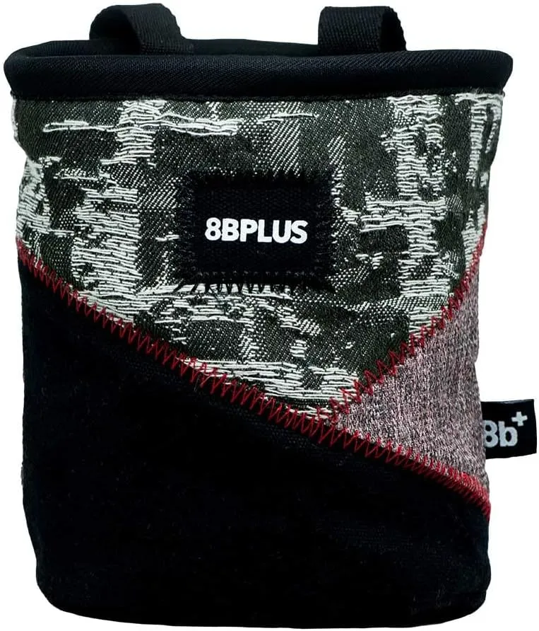 8BPLUS PROBAG - Chalk Bag for Climbing & Bouldering - Belt, Carabiner and Giftbox Included - Wide Opening - Brush Holders for Left & Right Handers