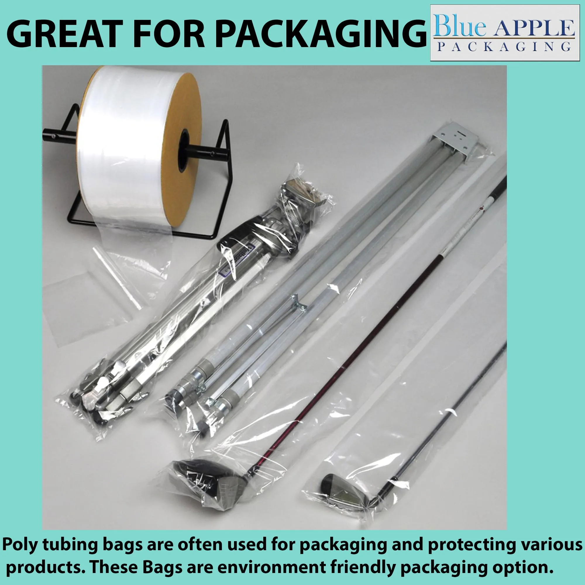 9 inch x 725ft Poly Tubing Roll 6 Mil LDPE Low Density
