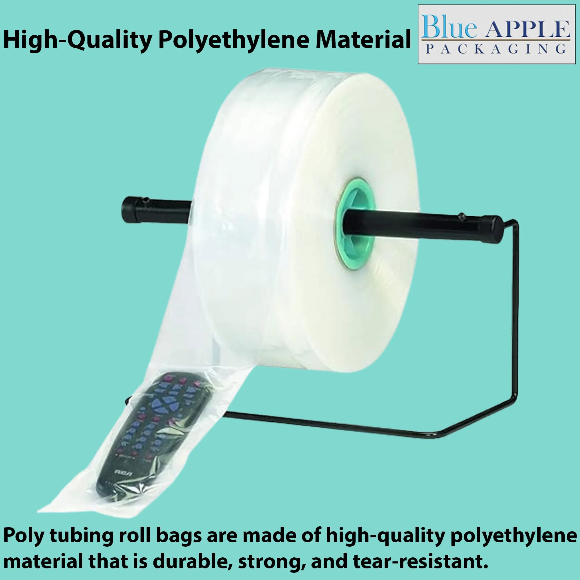 9 inch x 725ft Poly Tubing Roll 6 Mil LDPE Low Density
