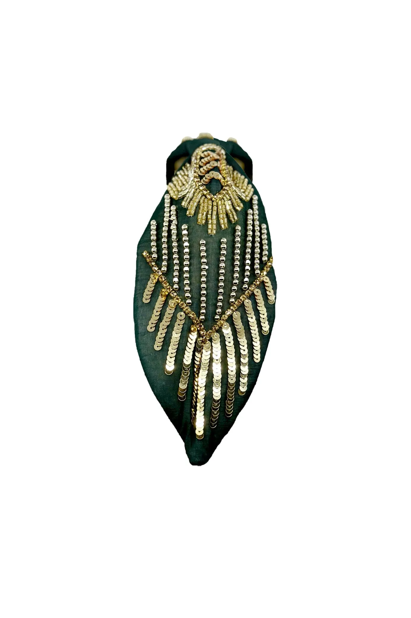 Abella Embellished Headband Olive