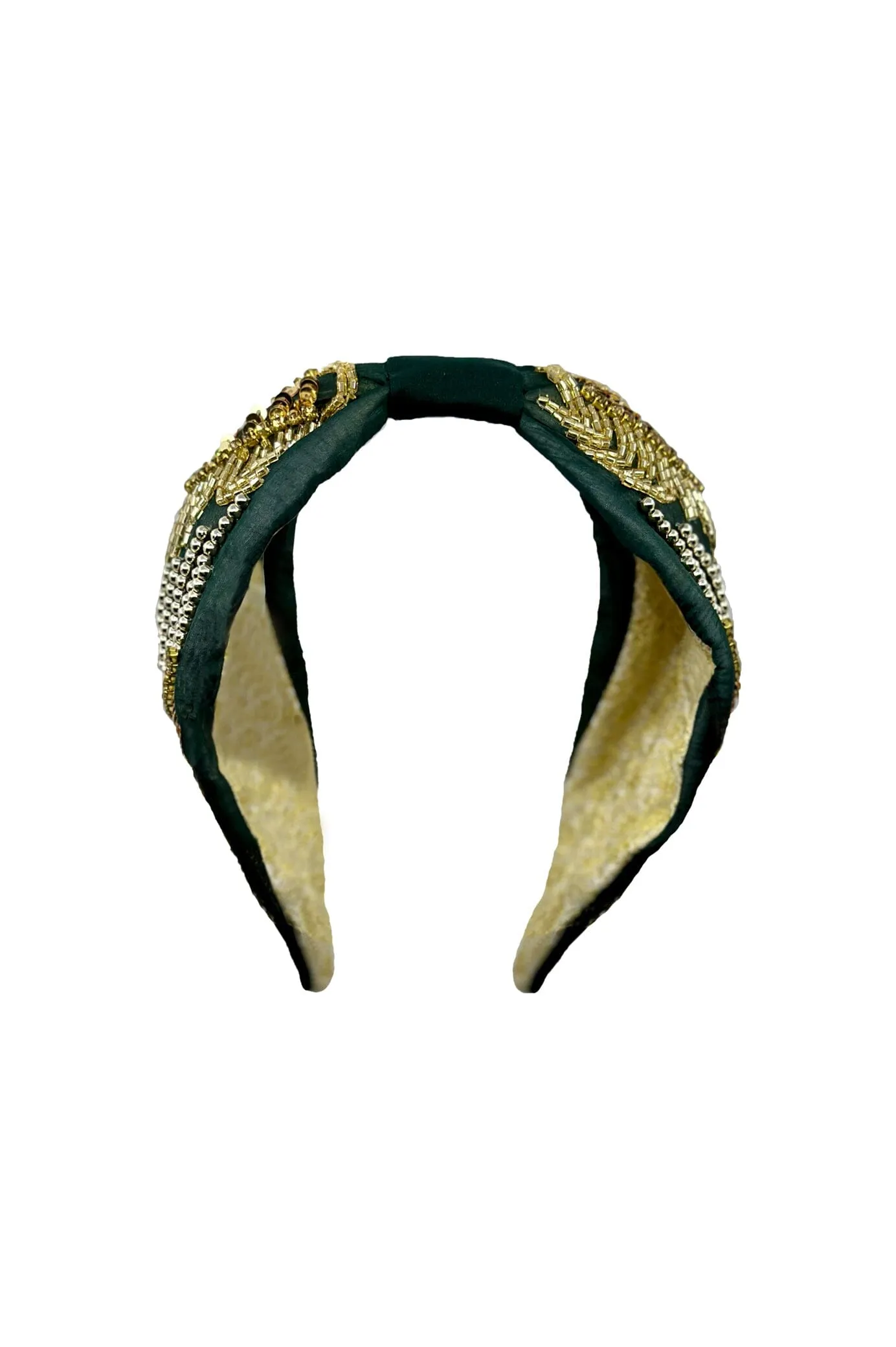 Abella Embellished Headband Olive