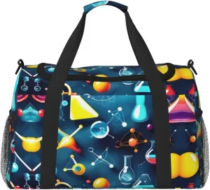 Abstract Science Chemistry print Weekender Overnight Carry On Bag Gym Luggage Bag Duffel Bag for Travel Women