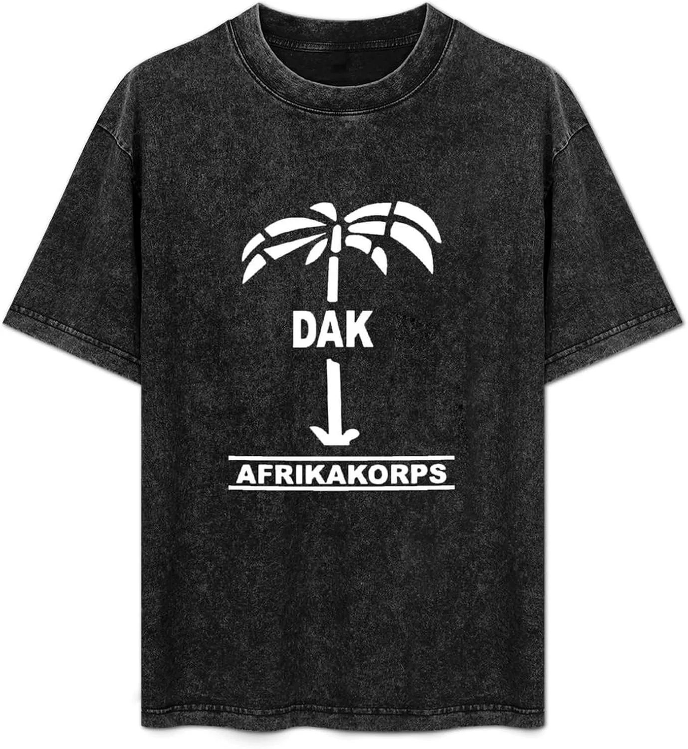 Afrikakorps DAK Vintage Short Sleeve Men Women T-Shirts Washed Cotton