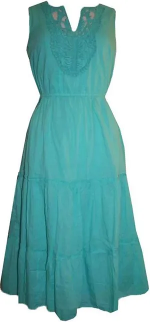 Agan Traders Women's 2025 Spring Summer Cotton Casual Casual Mid Length Dress Gown