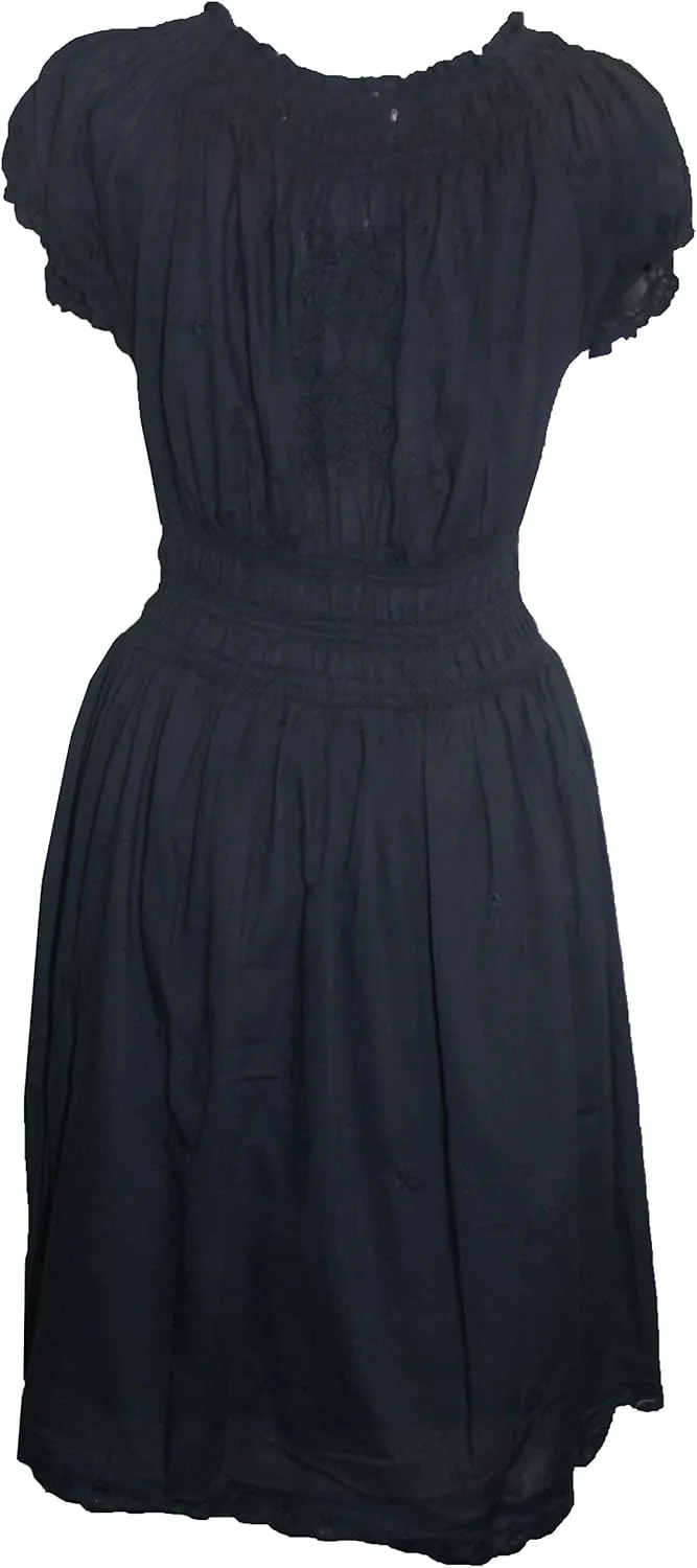 Agan Traders Women's 2025 Spring Summer Cotton Casual Casual Mid Length Dress Gown