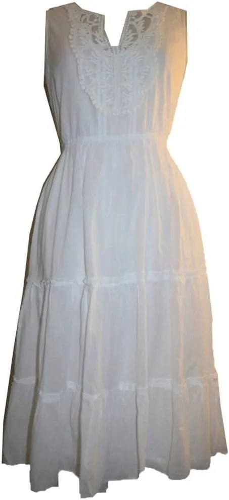 Agan Traders Women's 2025 Spring Summer Cotton Casual Casual Mid Length Dress Gown