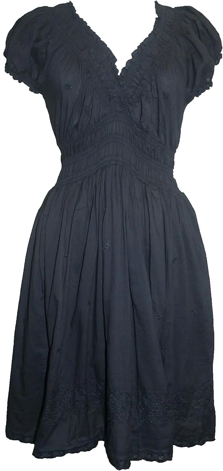 Agan Traders Women's 2025 Spring Summer Cotton Casual Casual Mid Length Dress Gown