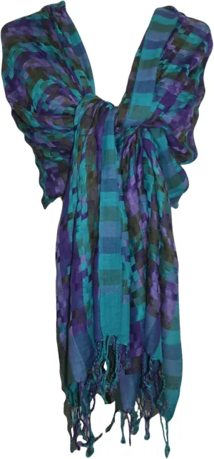 Agan Traders Women's Stylish Trendy Cotton Shawl - Warm, Soft and Light Wrap Scarf