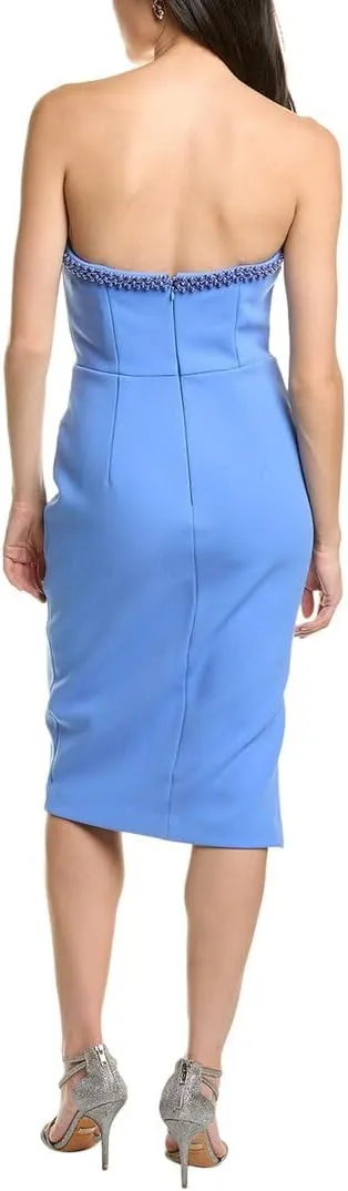 Aidan Mattox Bonded Crepe Mini Dress