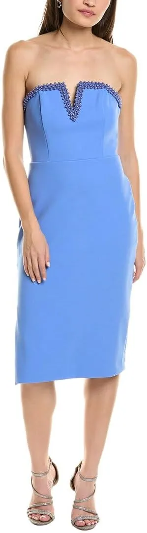 Aidan Mattox Bonded Crepe Mini Dress