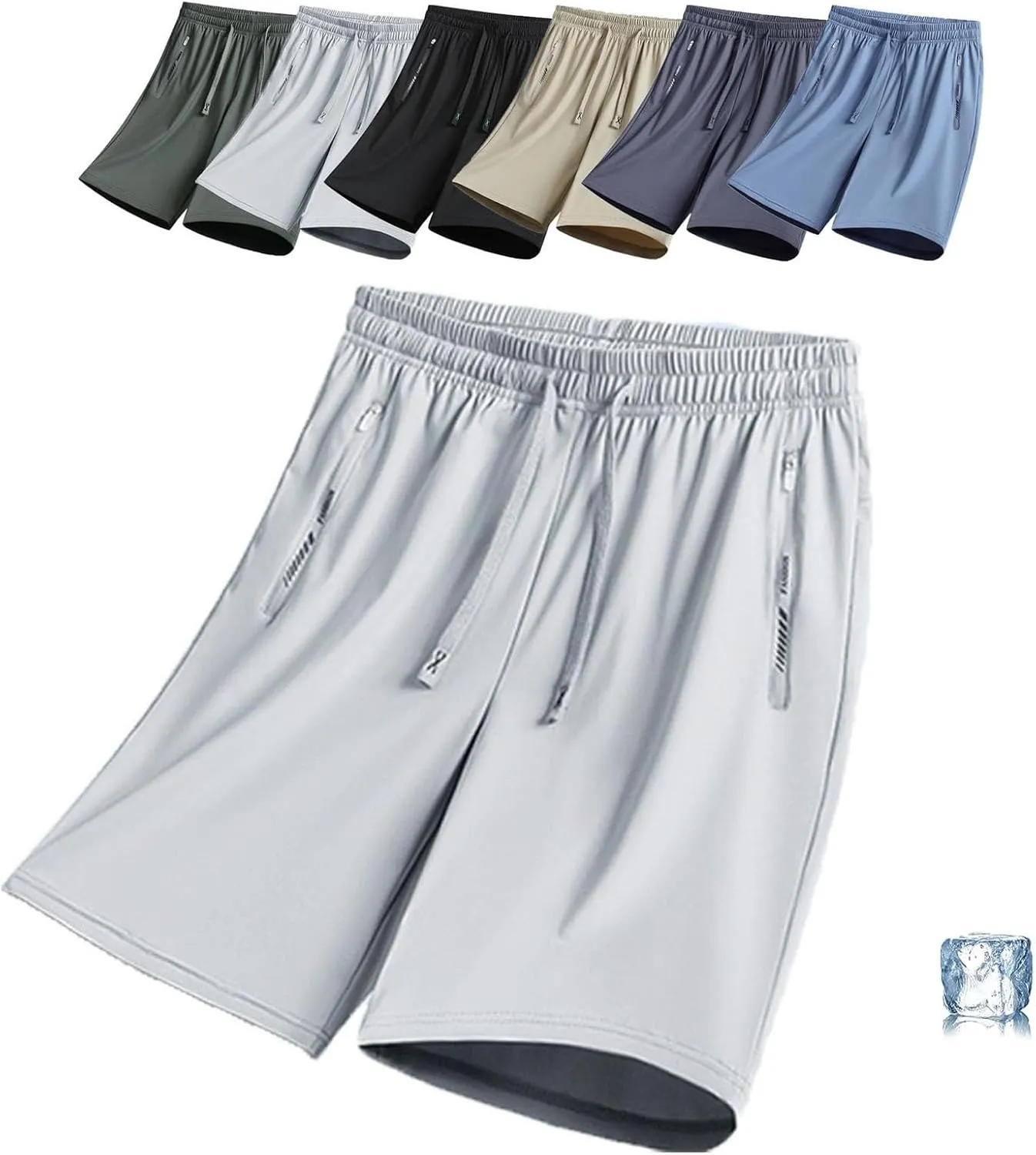 Airyflex Shorts Iced Active Shorts for Senior Women Ice Silk Cooling Stretch Quick Drying Short