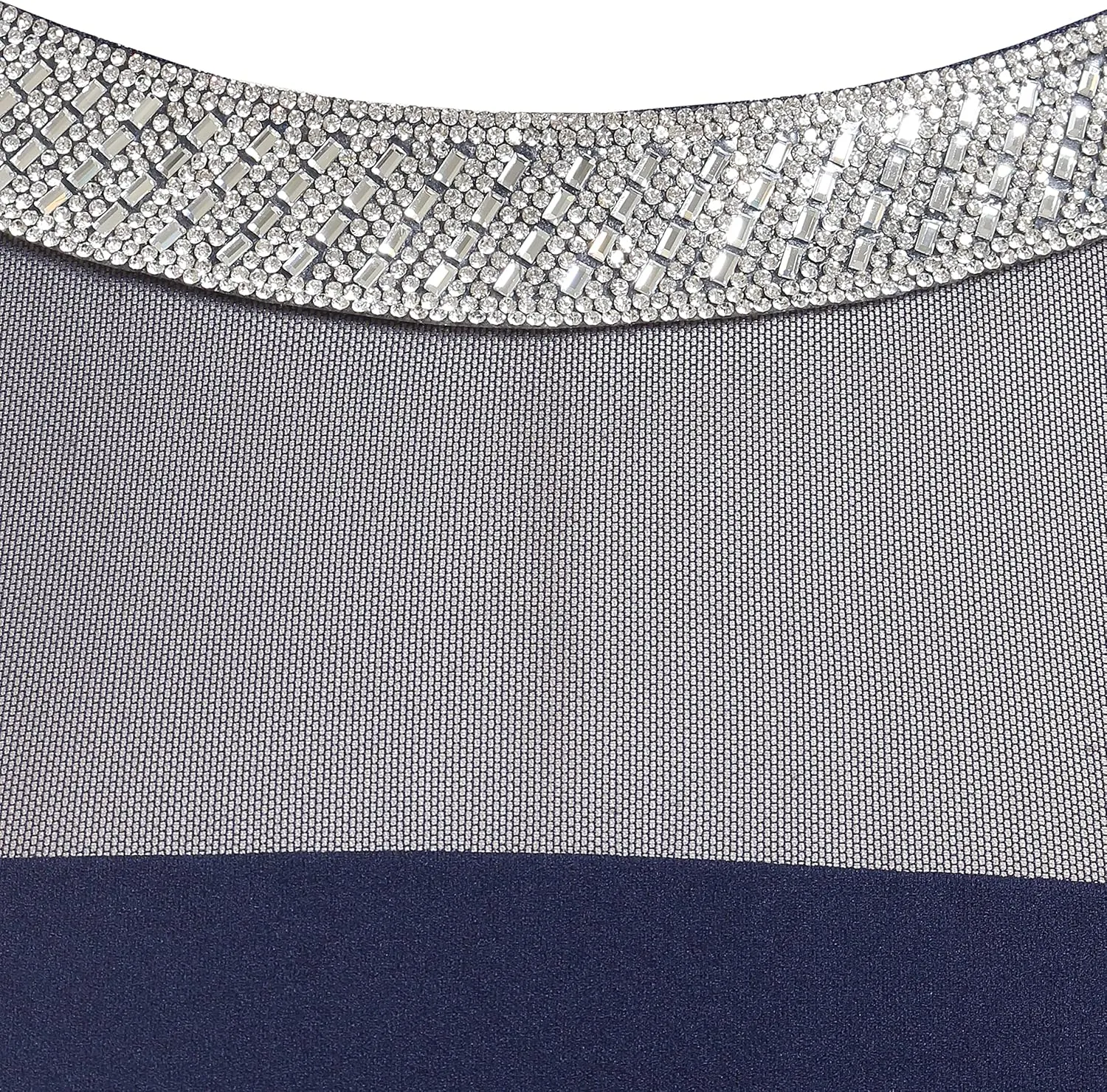 Alex Evenings Women's Short Shift Dress with Embellished Illusion Detail
