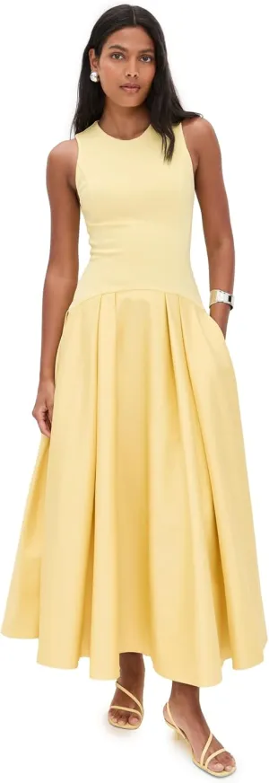 alice   olivia Women's Adley Drop Waist Flare Midi Dress