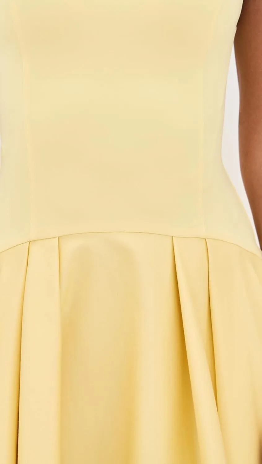 alice   olivia Women's Adley Drop Waist Flare Midi Dress