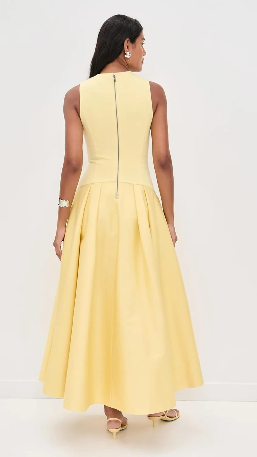 alice   olivia Women's Adley Drop Waist Flare Midi Dress