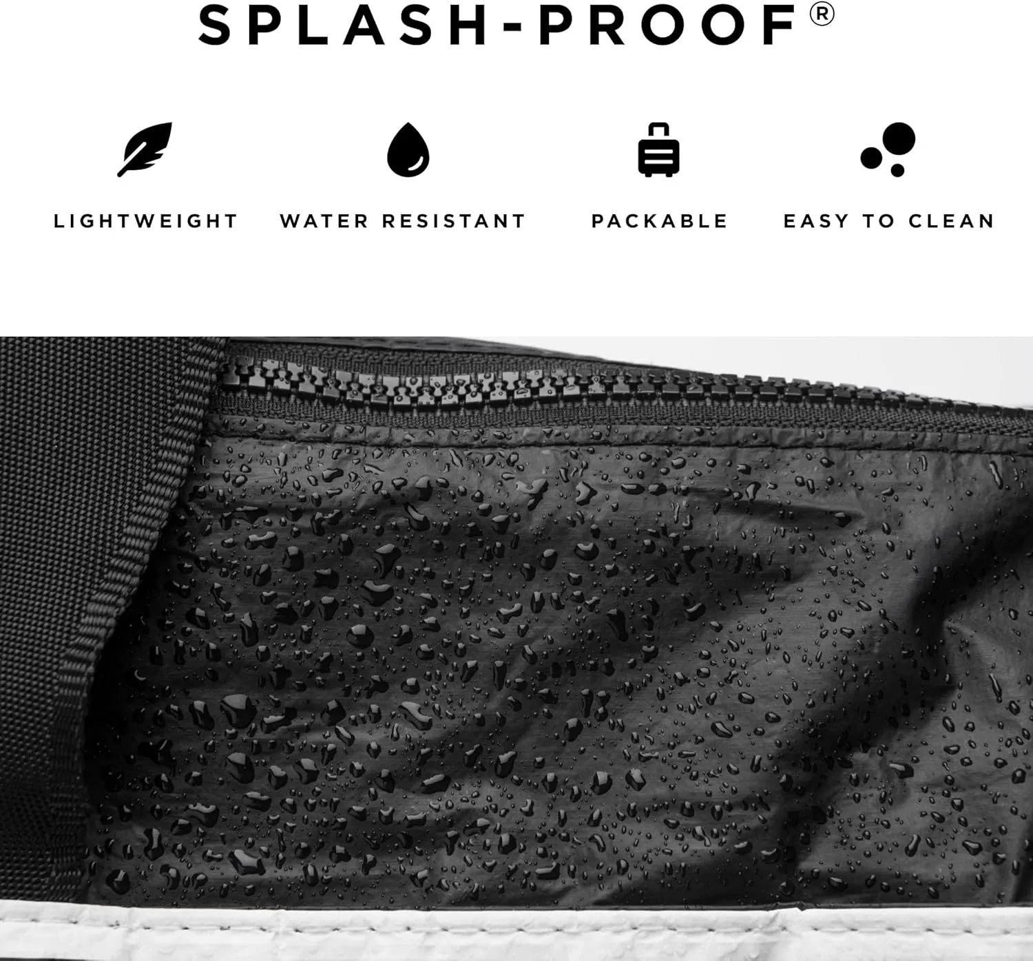 ALOHA Collection Pinstripe Mini Hip Pack, Lightweight, Packable, & Splash-Proof - Durable, Washable, & Reusable Fanny Pack for Gym, Beach & Travel, Easy to Clean Material (8.5" x 3.75")